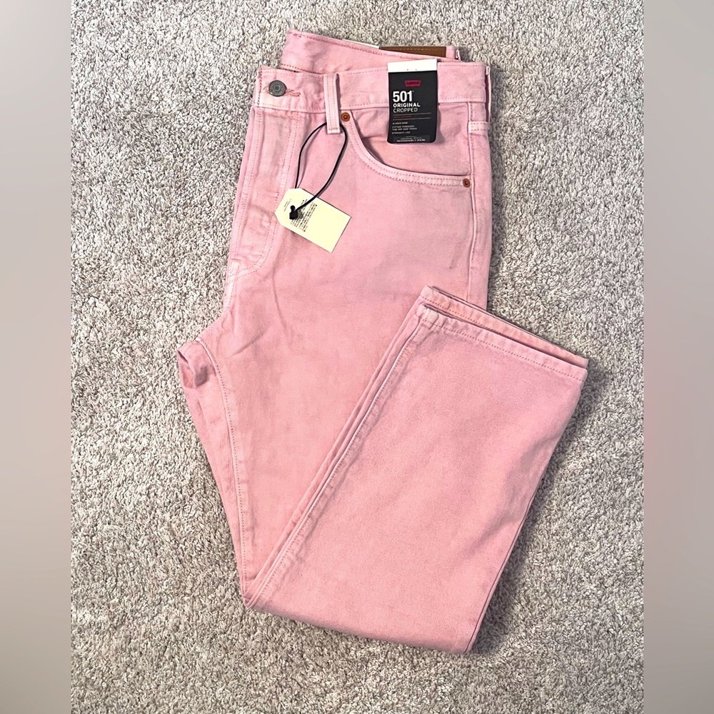 Levi's Pink Ankle & Cropped Jeans